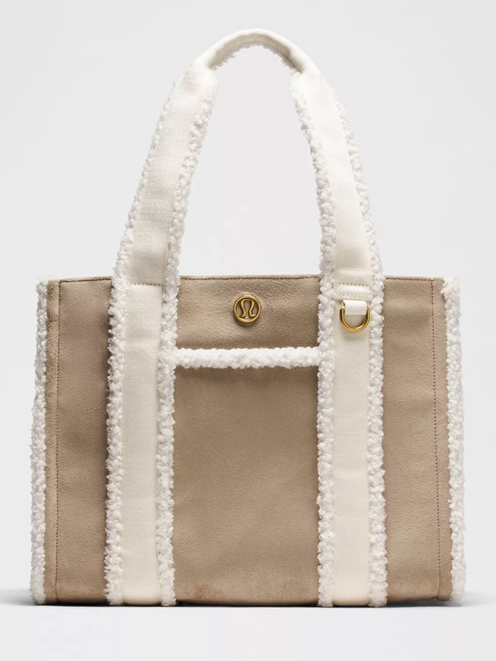 NWT Lululemon Boxy Tote Faux Sherling 10L